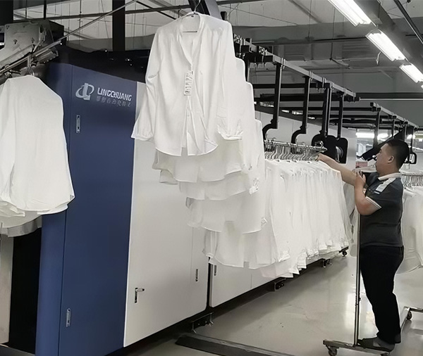 隧道式熨烫机海外客户案例