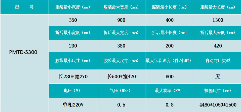 服装折叠包装机